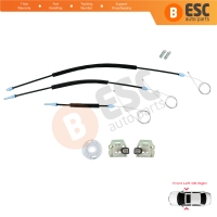 Power Window Regulator Repair Set Front Right or Left Door for VW New Beetle C1 1C1 1997-2011 3-Door Hatchback 1C0837655 1C0837656