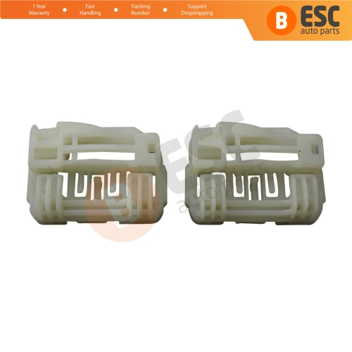 2 Pieces Window Regulator Repair Clips Brackets Front Left Door for Hyundai I30 MK1 2007-2011