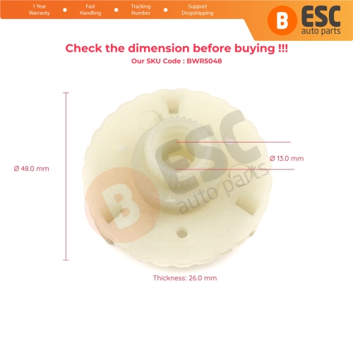 Window Regulator Motor Inner Gear for DAF CF85/95 2002-On