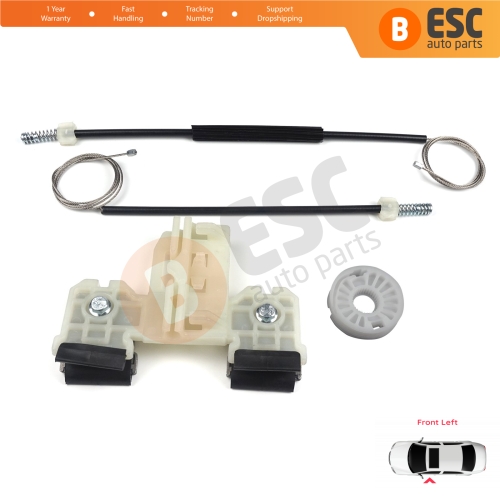 Window Regulator Repair Kit Front Left for Skoda Fabia MK2 5J MG 542 545 2006-2014 5-Door 5J1837401