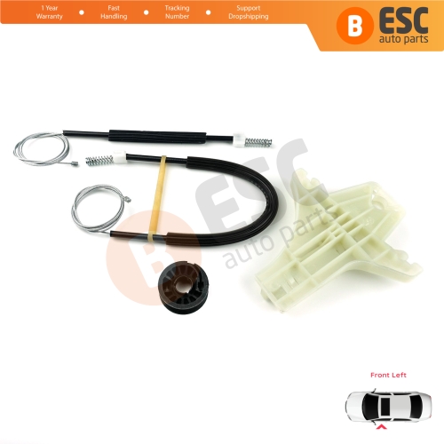 Window Regulator Repair Kit Front Left for VW Amarok MK1 2H 2010-2022 4-Door Pickup 2H0837401