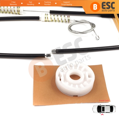 Window Regulator Repair Kit Front Left for Audi A8 S8 Quattro MK2 D3 4E 4E2 4E8 2002-2010 4E0837461B