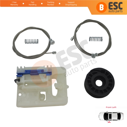 Power Window Regulator Repair Kit Front Left for Fiat Tipo MK2 356 357 Egea 2015-On 4/5 Door 52072857