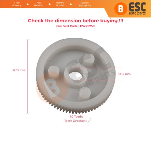 Window Regulator Motor Repair Gear 4675187146751870 for Alfa Romeo 147