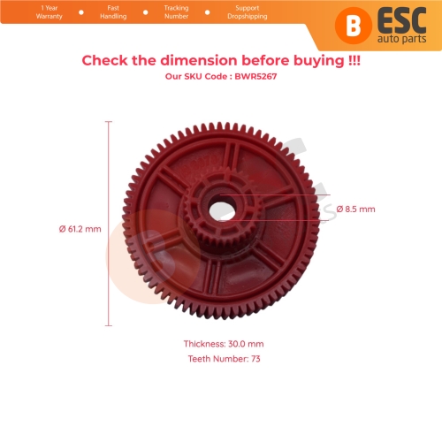 Window Regulator Motor Inner Gear for Ford Focus MK4