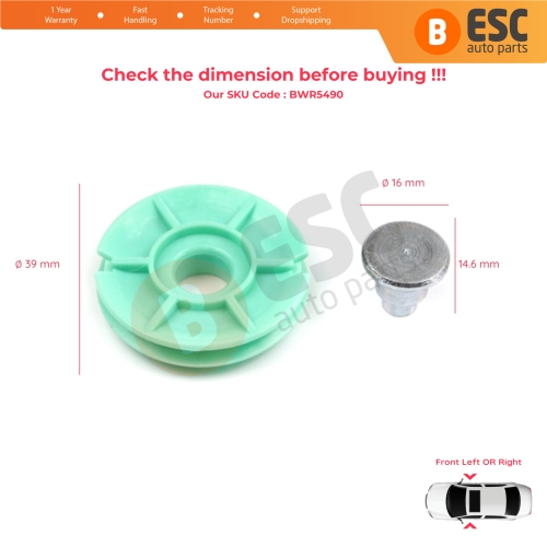 Front Window Regulator Corner Wheel Pulley for Renault Trafic Vivaro MK2 Fiat Ducato Boxer Jumper Relay MK2 MK3 7700311818 7700311819