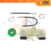 Power Window Regulator Repair Kit Front Left Door for Ford Fiesta MK5 JH JD BE256 2001-2008 4/5 Door 2S61A23201