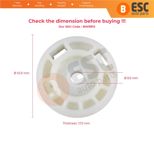 Window Regulator Wheel Left or Right for Renault Scenic 1 Megane 1 1996-2003