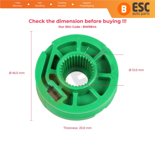 Window Regulator Wheel Front Right Door for Audi A3 A4 A6