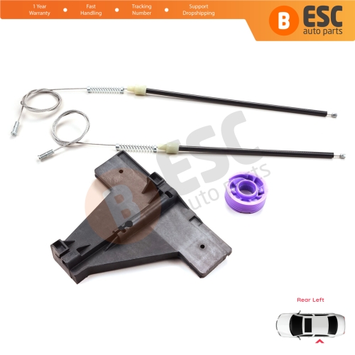 Window Regulator Repair Kit Rear Left for Audi A3 MK2 8P 8PA 8P1 2003-2013 4/5 Door 8P4839461