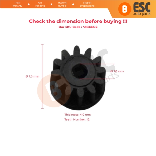 Speedometer Cluster Tacho E1 12 Tooth Odometer Gear For BMW E28 E24 E30