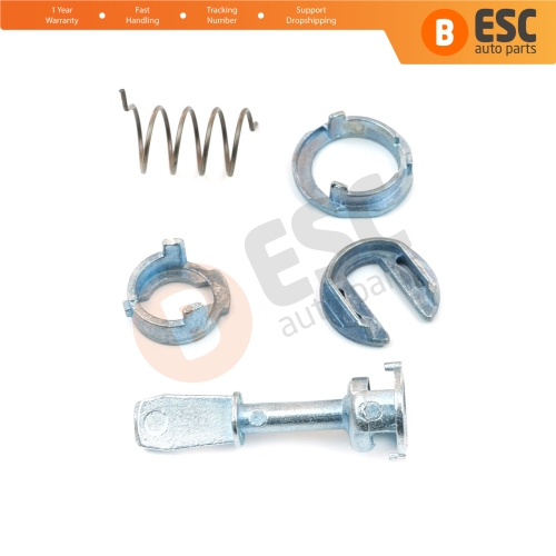 Front Door Lock Barrel 45 mm Repair Kit 1U0837167E for VW Polo MK4 9N 2001-2009 4/5 Door Only